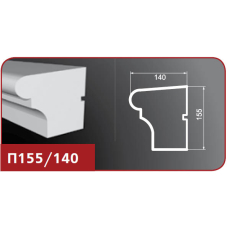 Подоконник П155/140